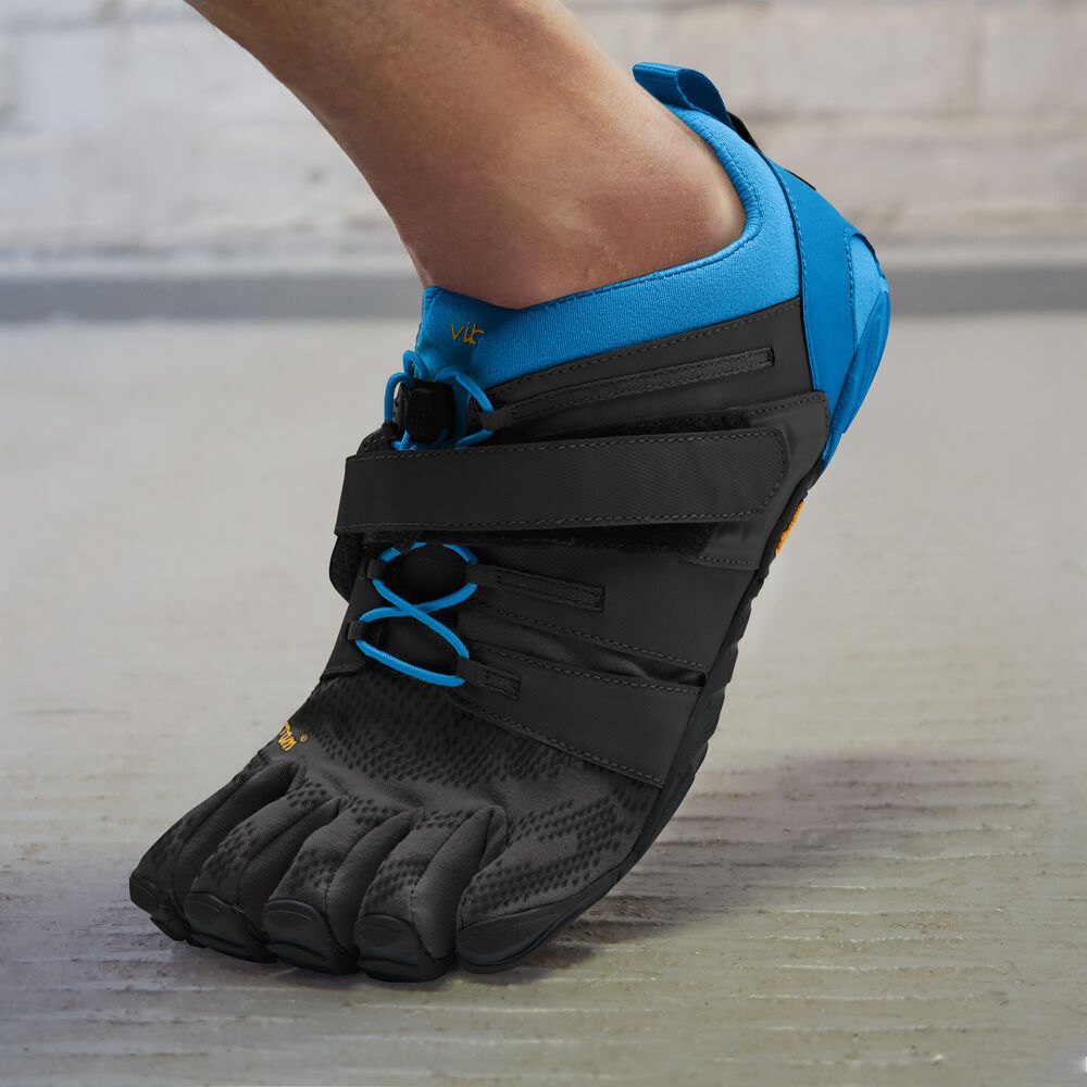 Vibram FiveFingers Herre Vandrestøvler Sort/Blå - V-Train 2.0 - 4752MIAVD